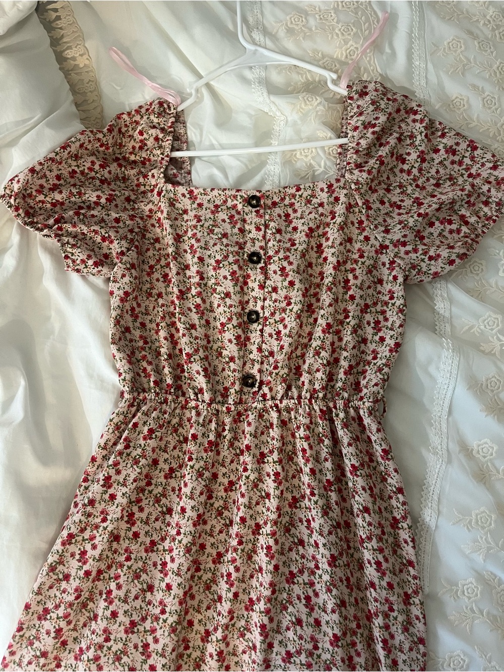 Monteau Los Angeles • Pink Floral Maxi Dress
